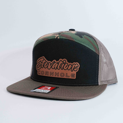 7 Panel Flat Bill Hat - Richardson 168