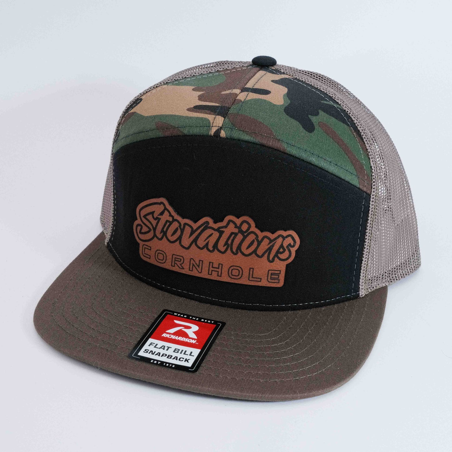 7 Panel Flat Bill Hat - Richardson 168