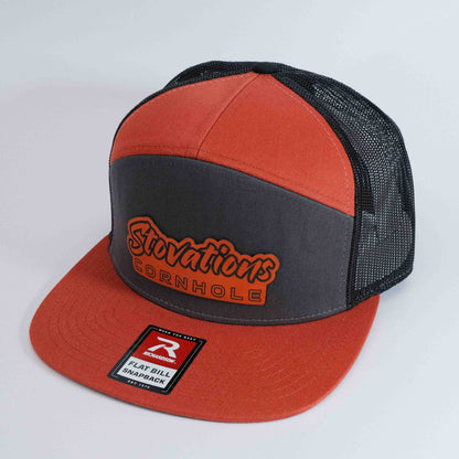 7 Panel Flat Bill Hat - Richardson 168