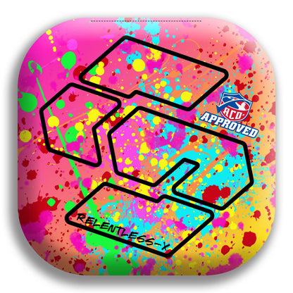 Splattered 5 Relentless-X 5/9 - Paint Splatter – Stovations Cornhole